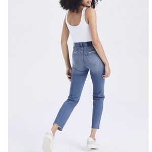 Ultra High Rise Ankle Straight Jeans